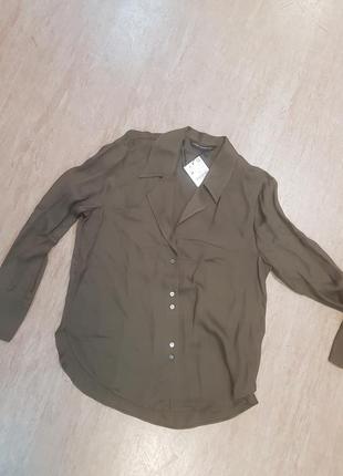 Струящаяся блуза  zara размер м8 фото
