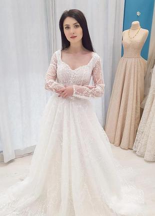 Весільна сукня лайт айворі