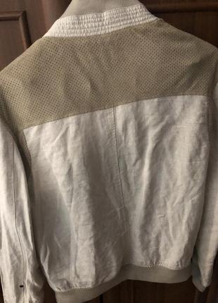 Чоловіча льняна куртка zara man basic