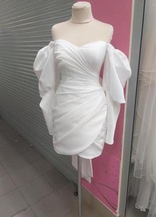 Короткое свадебное платье4 фото