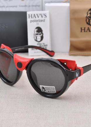 Фірмові сонцезахисні  окуляри havvs polarized hv68016 круглі з шорою