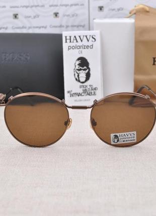 Фирменные солнцезащитные круглые очки  havvs polarized hv680022 фото