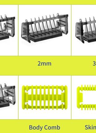 Набір насадок для бритви philips oneblade для гоління бороди та тіла, насадка3 фото