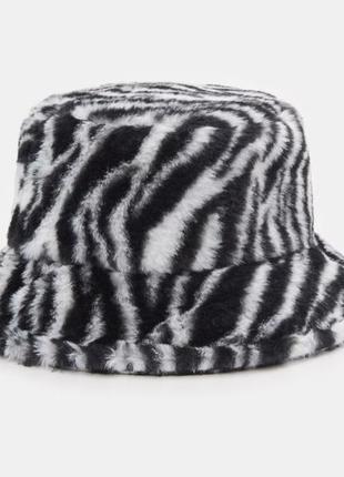 Женская теплая панама sinsay bucket embroidery hat зебра