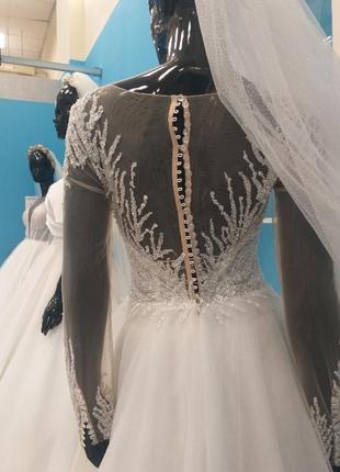 Весільна сукня лайт айворі4 фото
