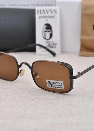 Фирменные солнцезащитные очки  havvs polarized hv68006 узкие с боковой шорой5 фото