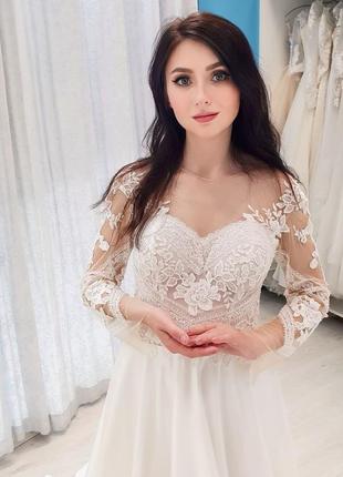 Весільна сукня лайт айворі