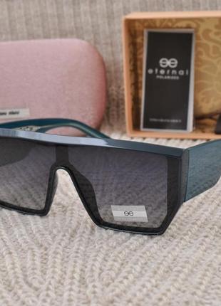 Фірмові сонцезахисні жіночі окуляри  маска eternal polarized  et3379