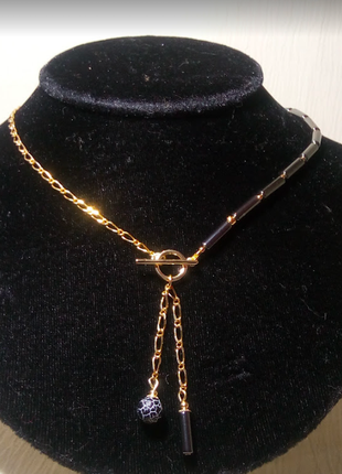 Дизайнерські браслет сережки чокер кольє агат золото натуральні камені плаття блузка подарунок набір8 фото