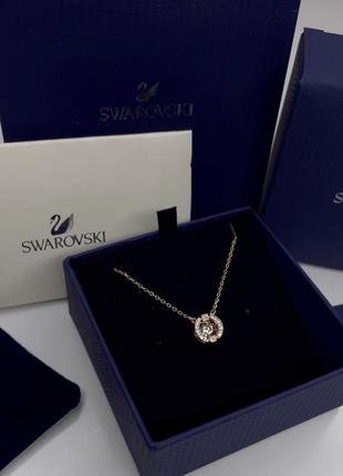 Ланцюжок swarovski срібло, рожеве золото2 фото