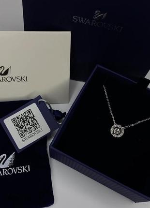 Ланцюжок swarovski срібло, рожеве золото