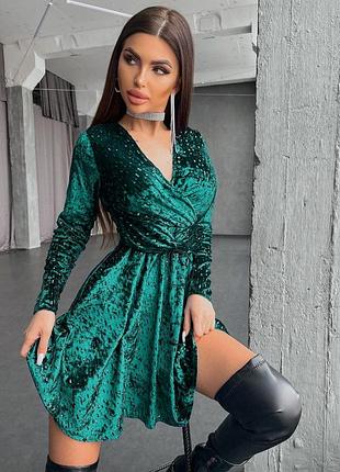 Бархатное платье