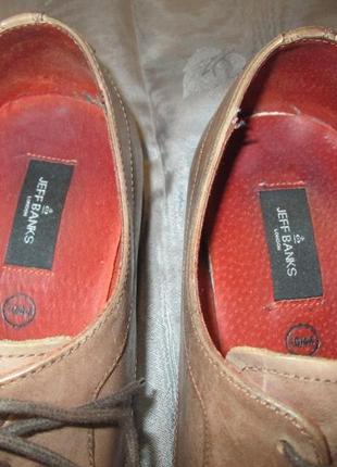 Шкіряні туфлі jeff banks london броги англія р. 446 фото