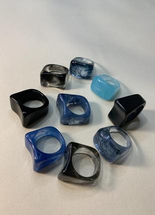 Каблучка з епоксидної смоли квадратна каблучка кільця з акрілу акрілові кільця