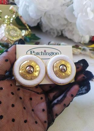 Vintage величезні кліпси матове золото від patchington 🎥