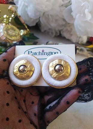 Vintage величезні кліпси матове золото від patchington 🎥