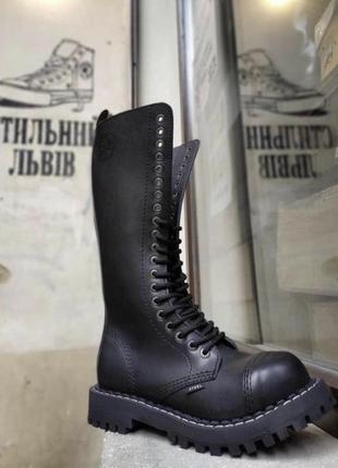 Ботинки steel 139/140 black original берцы стилы сапоги grinders altercore nevermind kmm steady’s1 фото