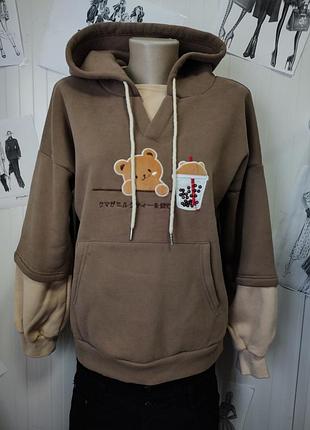 Худи теплое женское