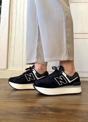Кроссовки new balance 574+ black5 фото
