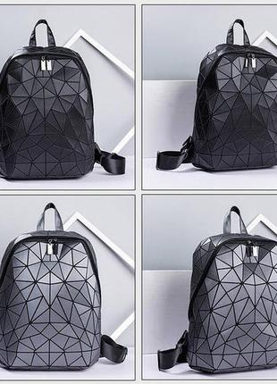 Рюкзак унісекс bao bao геометричний голографічний9 фото