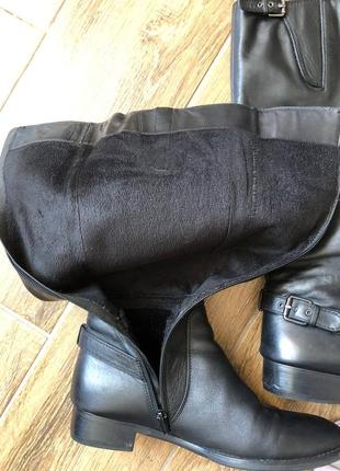 Високі чорні чоботи єврозима braska натури. шкіра р.39-408 фото