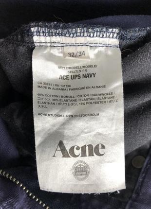 Acne studios ace ups navy мужские джинсы9 фото