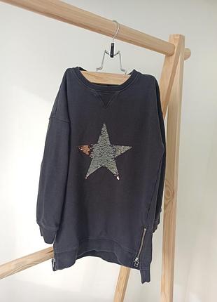 Теплое платье next, платье с длинным рукавом на 8-9 лет