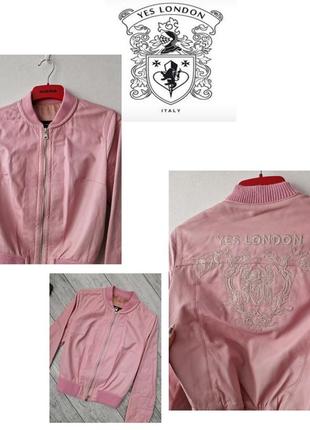 Кожаная курточка с вышивкой на спине