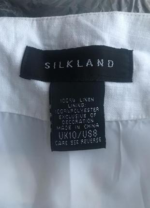 Натуральная фирменная юбка лен 10 размера6 фото