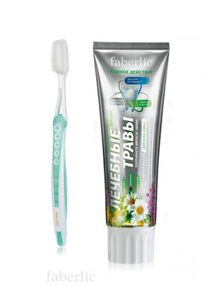 Силиконовая зубная щётка + зубная паста