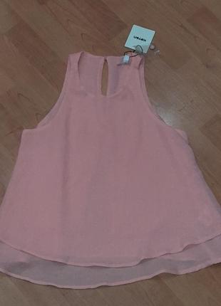 Нежная розовая майка с открытой спиной koton 38 44 размер1 фото