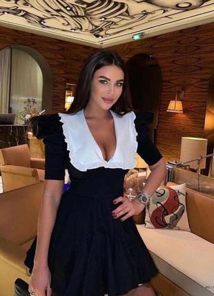 Супер трендова сукня з коміром