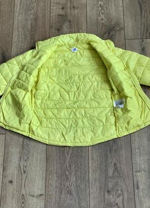 Курточка стёганная демисезонная лаймового цвета н&amp;м sport (швеция)2 фото