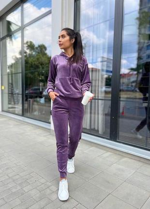 Жіночий спортивний костюм велюровий чорний синій сірий рожевий