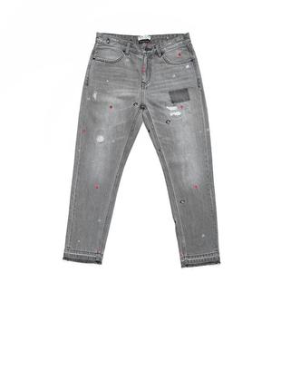 Scotch soda felix 26/30 серые джинсы бойфренды