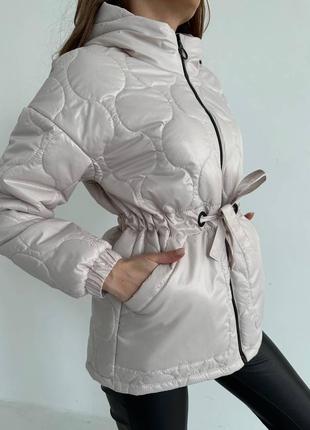 Тепла куртка демісезон стьогана трансформер 5 кольорів2 фото