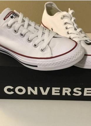 Кеди converse all star low optical white m7652