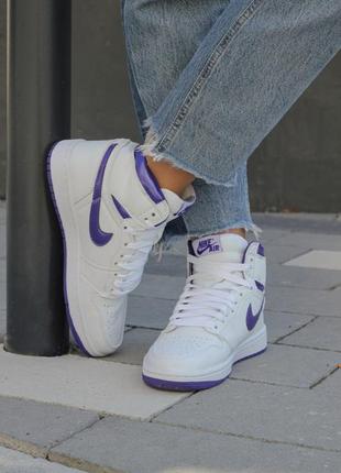 Кросівки nike air jordan 1 retro high court purple3 фото