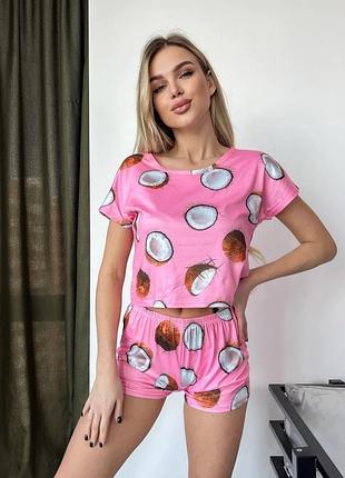 299 грн💖распродаж женская шикарная пижама пижамка шорты