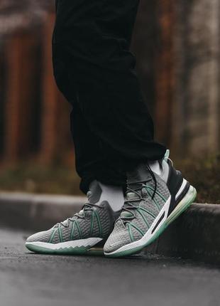 Мужские кроссовки nike platinum lebron 18 grey 41-42-43-44-45-46