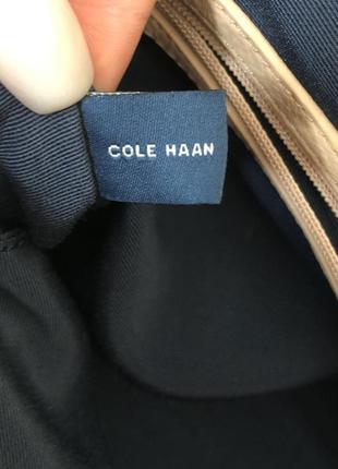 Пудрова брендова шкіряна сумка cole haan пудровая кожаная сумка9 фото