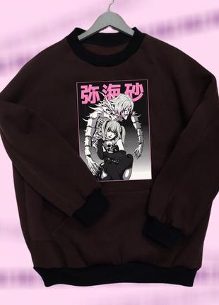 Свитшот миса+рем тетрадь смерти death note, anime аніме