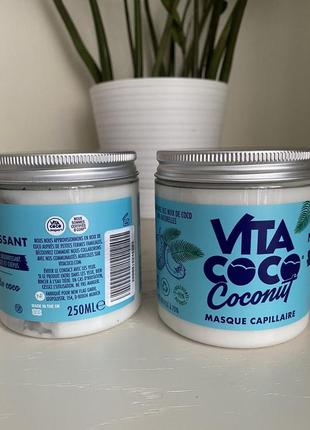 Маска для волос с кокосом "живая" vita coco nourish coconut water hair mask