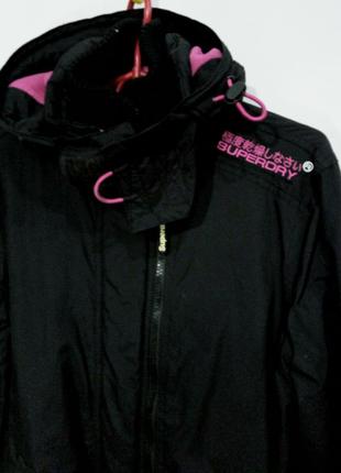 Куртка superdry жіноча чорна на флісі розмір xs2 фото