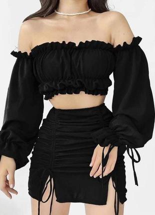 Костюм топ и юбка