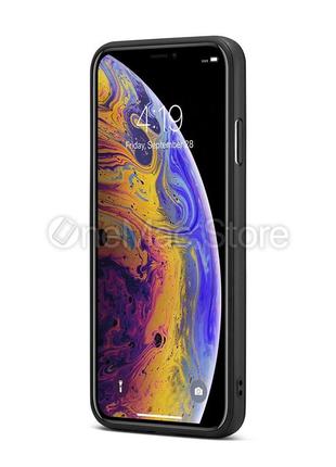 Чохол шкіряний fs для iphone x (структура)4 фото