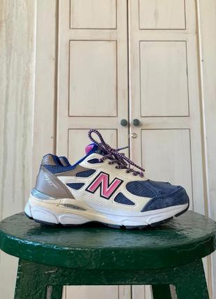 Мужские разноцветные кроссовки на весну new balance 990 v3 🆕 нью беланс