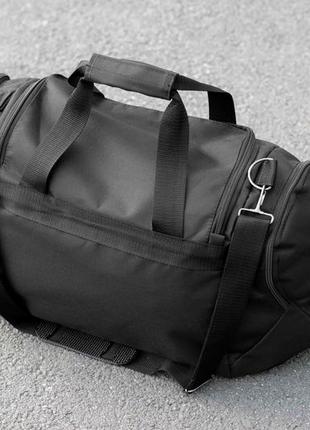 Мужская спортивная сумка дорожная  puma ta черная для поездок и тренировок вместительная на 36 литра8 фото
