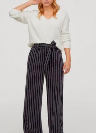 ❤️высокие завышенные брюки легкие палаццо кюлоты прямые h&amp;m
