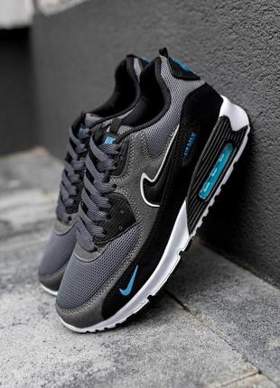 Демисезонные серые кроссовки nike air max 90 чоловічі сірі кросівки nike air max 90 найк